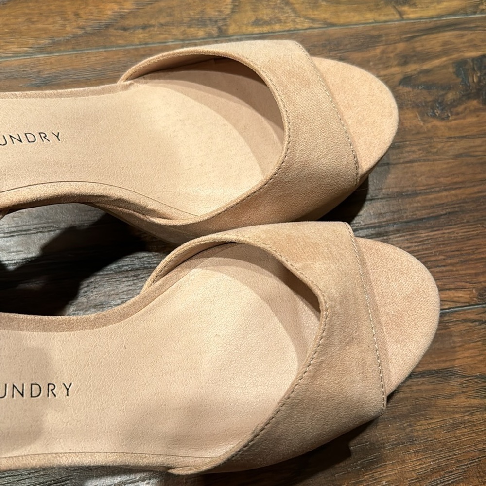 NEW! Chinese Laundry Dark Nude Theresa Platform Sandal - Size 8.5 🚜 - Picture 13 of 16
